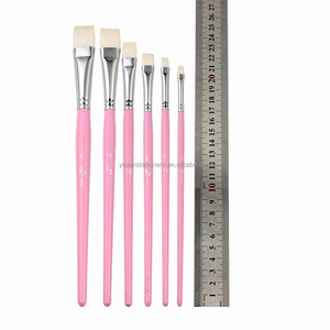 Empuñadura de oro Sintético Blanco Nylon Pinceles Set, bueno excelente Primavera de Nuevo, el uso De Pintura de La Cara - Product Image 4