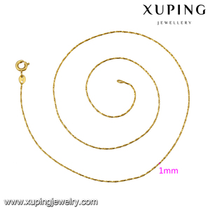 41506 Xuping 골드 목걸이 보석, 24k 패션 두바이 9 그램 체인 목걸이 - Product Image 2