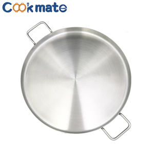 Cero defectos saludable redondo de acero inoxidable plana Taco Fry Pan plancha Grill México cómales - Product Image 2