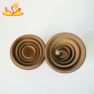 2018 al por mayor animales diseño jerarquización muñecas de madera matryoshka ruso para niños W06D096 - Product Image 3