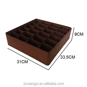 Oem tejida ropa interior decorativa de cartón plegable dest bandeja de cajón organizador del armario con cajones - Product Image 2