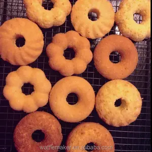 Mesin Pembuat Donat Bulat Elektrik Mini, Pembuat Wafel Tanpa Menggoreng Kualitas Tinggi