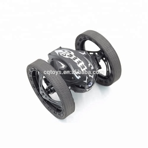 Cool 2.4g <strong>RC</strong> <strong>Remote</strong> <strong>Control</strong> Jumping Bounce Car Robot Speed <strong>Switch</strong> with Shock Resistance Flexible Wheels LED Light Metal Material - Product Image 5