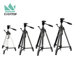 Tabletop Tripod Wholesales Aluminum Folding Portable Tripod For DSLR Cameras 3-way Pan Head Tripod For Camera Fluid Tripod Head