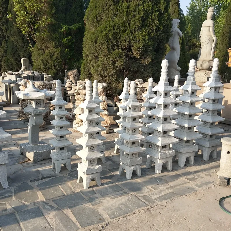 Pas cher pierre sculpture grand jardin de pagode japonais à vendre