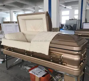 中国棺材批发 KM29301 热卖 20Ga 金属棺材