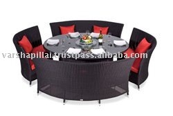 Rattan Dining Set - Product Image 1