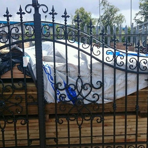 Puerta Principal Moderna de Hierro Forjado Ecológica Nolens con Diseño Ornamental, Fácil de Montar, Puerta de Seguridad para Jardines - Product Image 2