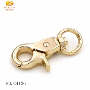 Lederen Craft Hardware Messing Kleine Ring Metalen Trigger Swivel Haken Voor Bag Hardware