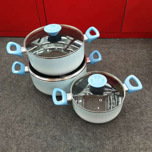Ensemble d'ustensiles de cuisine antiadhésifs à peinture bleue, antiadhésifs, pour la cuisine, de 20/24/28CM, 2 ou 3 pièces - Product Image 1