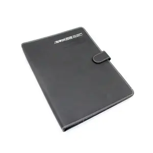 A4 פו עור Padfolio טבעת קלסר עסקים קובץ תיקיית מסמכים מחזיק עם כרטיס מחזיק