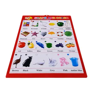 Poster design shapes and colors wall chart educational wall chart