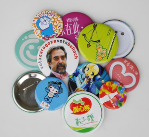 Squadra di promozione del regalo del metallo fai da te pulsante di distintivo di nome - Product Image 1