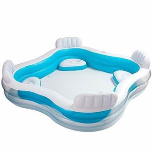 <strong>Inflatable</strong> <strong>Pool</strong> with 4 Seats and Cup Holders Family <strong>Lounge</strong> <strong>Pool</strong> - Product Image 1