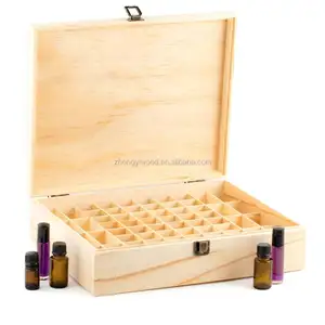 FSC & BSCI Rustic Doterra กล่องน้ำมันหอมระเหยทำจากไม้สำหรับร้านน้ำมันหอมระเหย