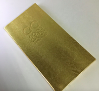 Couverture de menu LED éclairée en cuir de serpent doré personnalisée M5511