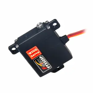 Servo digital com engrenagem de titânio rc, equipamento de torque de 6kg