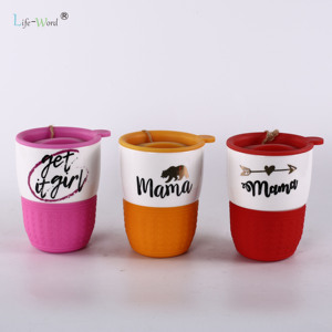 Taza de café Taza Las mejores madres con silicona Blanca Dibujos animados Tazas personalizadas Vaso Porcelana Sin mango Cerámica Regalo <span class=keywords><strong>del</strong></span> día Creativo - Product Image 4