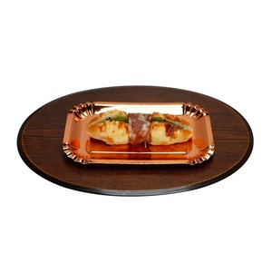 Assiettes <span class=keywords><strong>en</strong></span> papier d'aluminium jetables 400 gsm 10.5 pouces rectangulaires or <span class=keywords><strong>Rose</strong></span>, vente chaude classique - Product Image 6