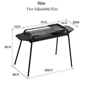 <strong>Best</strong> Stainless Steel Korean Bbq <strong>Grill</strong> Competitive Price R Garden Rectangle Simple <strong>Charcoal</strong> BBQ <strong>Grill</strong> - Product Image 2
