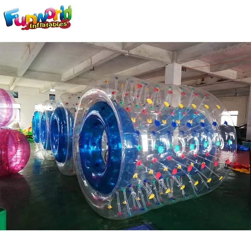 Rouleau à eau <span class=keywords><strong>gonflable</strong></span> en pvc Durable de 0.8mm, ballon de marche à eau, jouets de jeu à vendre, livraison gratuite