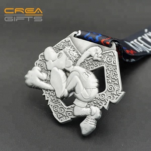 工厂中国工厂批发金锌合金马拉松运动奖牌最好的质量空白定制3d金属奖牌 - Product Image 6