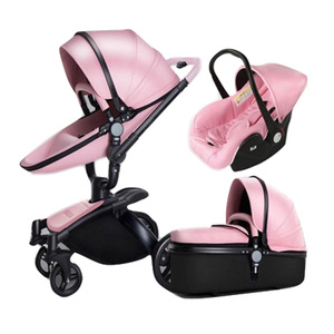 Sistema di Viaggio per Neonati <span class=keywords><strong>Passeggino</strong></span> 3 in 1 in Pelle PU a Forma di Uovo - Product Image 6