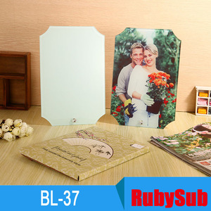 Bingkai Foto Kaca Kustom Sublimasi Pabrik BL-37 dengan Pemegang untuk Rumah/Dekorasi Pernikahan/Hadiah - Product Image 5