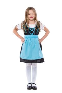 Disfraz de Niña para el Oktoberfest, Disfraz de <span class=keywords><strong>Heidi</strong></span> Alemana, Disfraz de Camarera de Cerveza, Vestido Bávaro Dirndl para Niñas - Product Image 3
