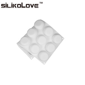 Venta caliente 15 Cavidad <span class=keywords><strong>Mini</strong></span> Ronda Mousse Pan Antiadherente Reutilizable Molde de pastel de silicona <span class=keywords><strong>para</strong></span> hornear - Product Image 4