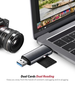 Lecteur de cartes multifonctionnel intelligent <span class=keywords><strong>USB</strong></span> 3.0 à haute vitesse avec deux emplacements pour cartes OTG TYPE-C, <span class=keywords><strong>Micro</strong></span> <span class=keywords><strong>USB</strong></span>, TF, <span class=keywords><strong>SD</strong></span> - Product Image 5