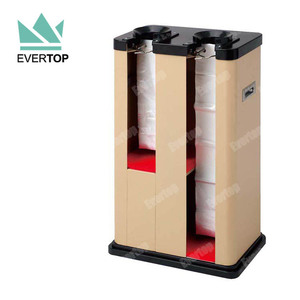 U-13 더블 슬롯 우산 가방 디스펜서 스테인레스 스틸, 크롬 우산 포장 기계 더블 슬롯 짧은 긴 우산 - Product Image 5