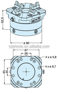빠른 액션 4 턱 선반 마그네틱 척 자동 파이프 클램프 기계 - Product Image 3