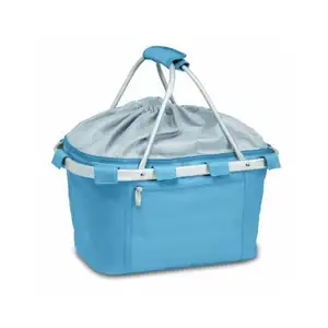 Modern insulated picnic shopping basket great for picnics or even shopping at farmers markets