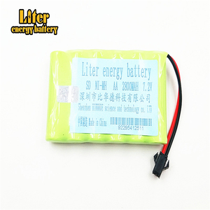 2800 mah 7,2 v paquete de la batería de batería recargable nimh de 7,2 v aa nimh batería Ni-MH 7,2 v para el control remoto juguete herramienta barco - Product Image 5