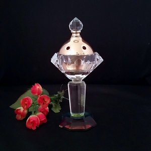 Tazón incensario quemador de incienso de cristal conjunto - Product Image 2