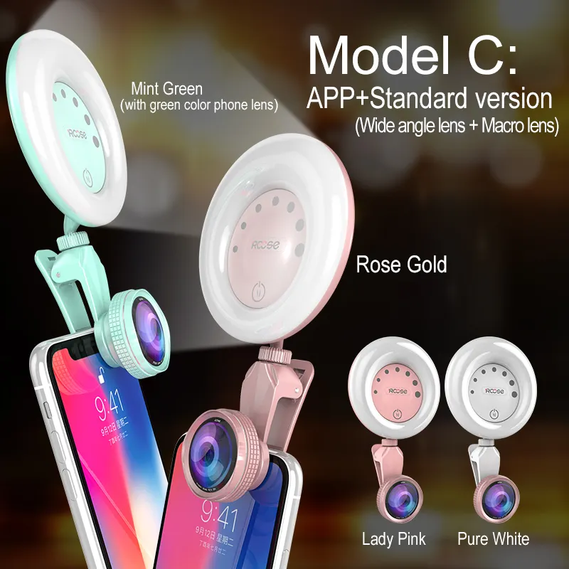 Alibaba top selling RK32 beauty enhancing synchronous selfie flash light for mobile phone