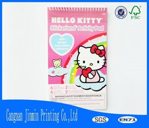 Hello kitty espiral parche de papel de la libreta / de los niños de dibujo - Product Image 1