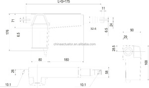 12v actionneur linéaire à faible bruit et bas prix 8000n actionneur linéaire JS35Cfor patient médical d'ascenseur de lit intérieur en acier inoxydable tube - Product Image 6