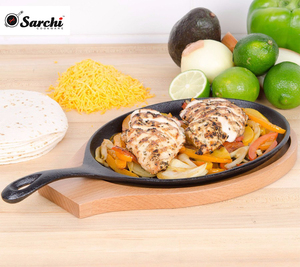 Restaurant Home Cooking <strong>Grilling</strong> Meats Cast Iron Sizzling <strong>Pan</strong>/plate - Product Image 3
