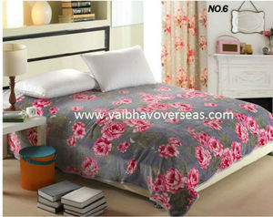 Bán Buôn Nhiệm Vụ Nặng Nề Polyester In Raschel Chồn Chăn Siêu Mềm Mại Thoải Mái Sang Trọng Ấm Chăn Hoa Thiết Kế - Product Image 5
