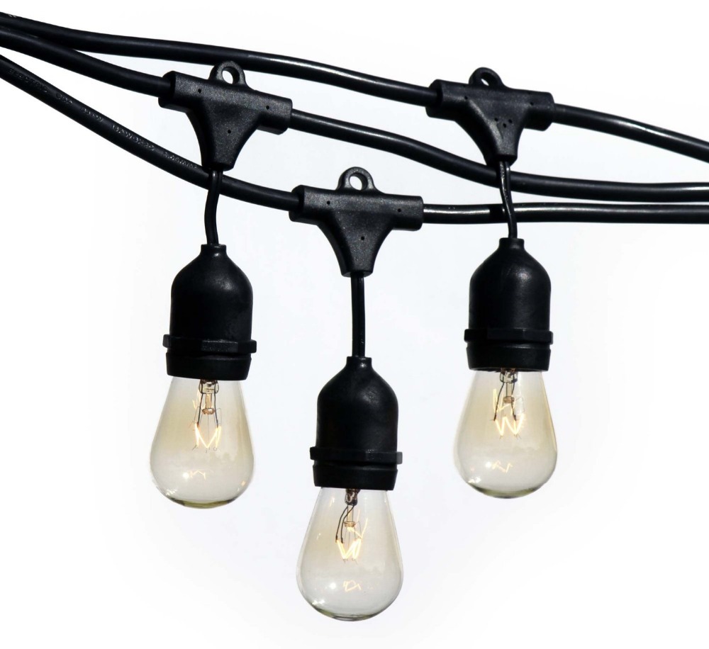 Наружные гирлянды с подвесными гнездами, Погодостойкая Коммерческая гирлянда для сада, 48 футов в наличии