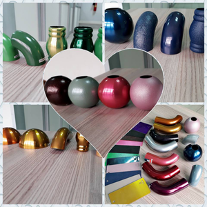 Rivestimento in Polvere Elettrostatico Effetto Cromato Colore Oro Doppio Strato Nichel Ottone per Mobili di Lusso in Acciaio - Product Image 5