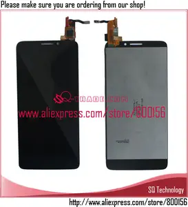 cho Alcatel One touch Idol x 6040 6040a 6040d 6040x LCD hiển thị với số hóa màn hình cảm ứng màu đen Trung Quốc