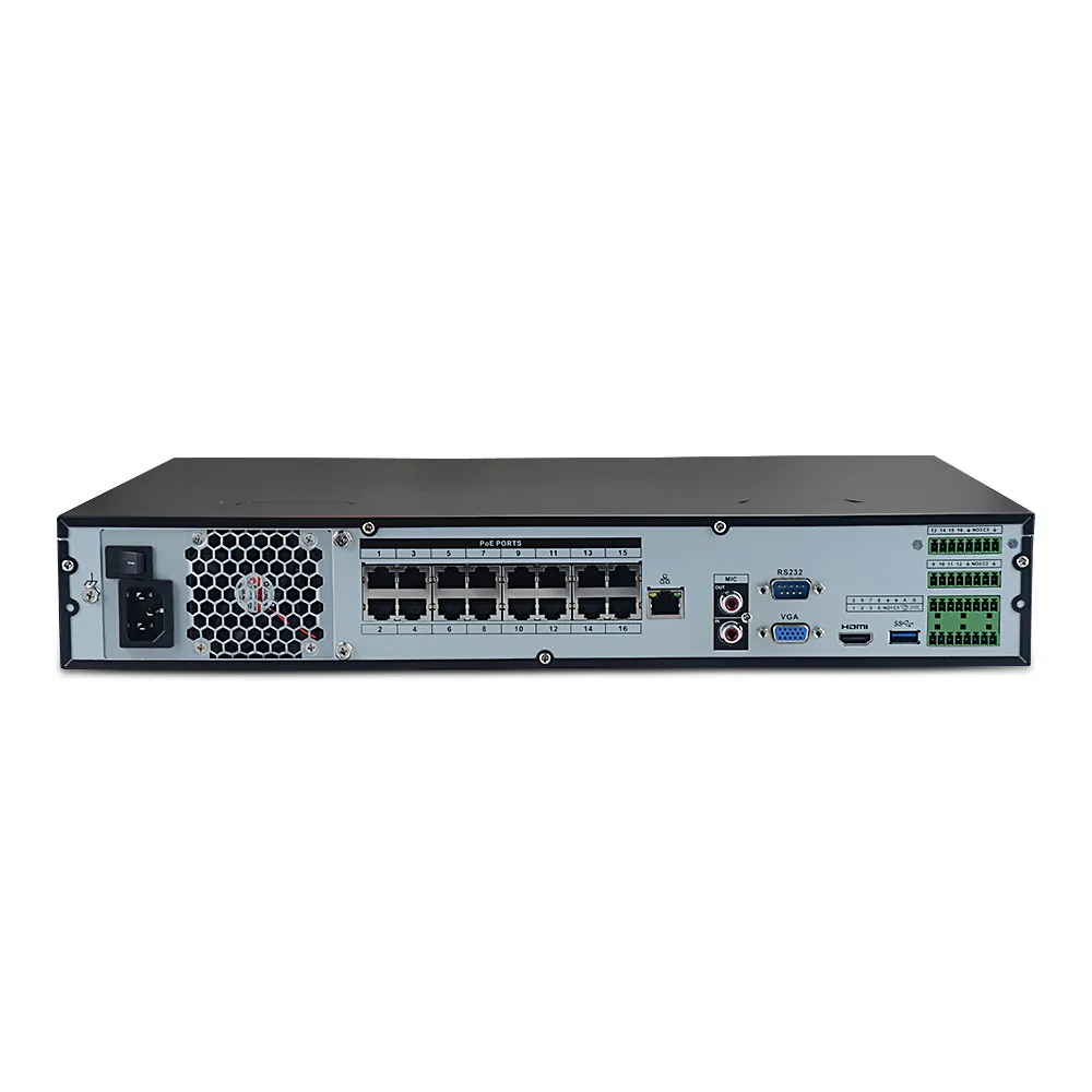 NVR4416-16P-4KS2 4K NVR 16 Kanal 1.5U 16ch PoE 8MP 4HDDs WizSense Netzwerk-Video recorder