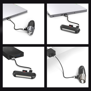 Nuovo Set di Luci per <span class=keywords><strong>Bicicletta</strong></span> in Alluminio, Potente e Impermeabile, Ricaricabile USB, <span class=keywords><strong>Faro</strong></span> Anteriore e Luce <span class=keywords><strong>Posteriore</strong></span> - Product Image 2