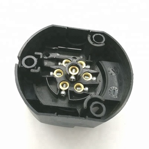 100% Không Thấm Nước 12V 7 Pin Way Cực Tròn Nhựa Xe Tải Trailer Ổ Cắm Kết Nối Với Cao Su Sealer - Product Image 3