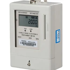 IC card eenfase Vooruitbetaling Kwh Meter met automaat