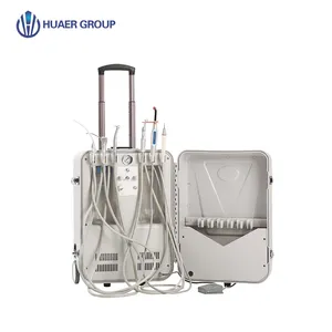 ベストセラーCE承認スーツケース歯科用機器エアコンプレッサー付きポータブルモバイルサクションユニットマシン