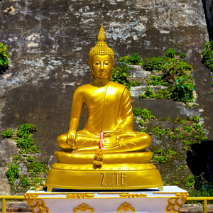 Grande sculpture de <span class=keywords><strong>Bouddha</strong></span> tibétain en bronze métallique géant - Product Image 3